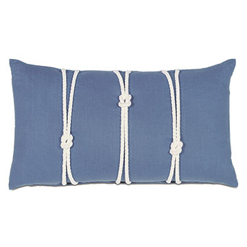Maritime Bolster in Blue with Knot