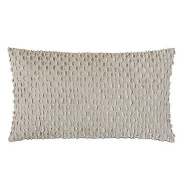 Evangeline Textured Accent Pillow in Taupe