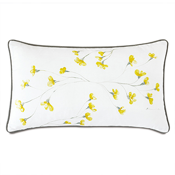 CLEMENTINE HANDPAINTED DECORATIVE PILLOW