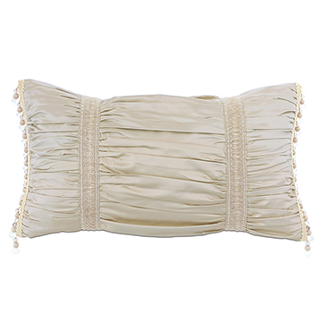JOLENE RUCHED DECORATIVE PILLOW