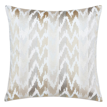 Veda Embroidered Decorative Pillow in Neutral