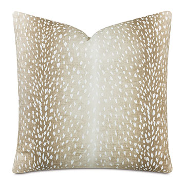 Wiley Animal Print Decorative Pillow in Fawn