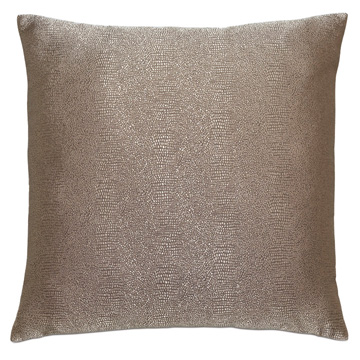 Dunaway Metallic Decorative Pillow in Umber