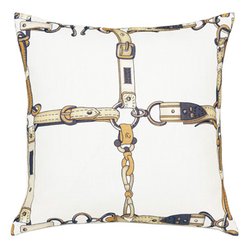 Lannister Buckle Decorative Pillow in Amber