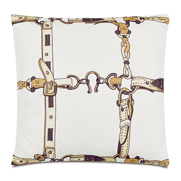 Lannister Horseshoe Decorative Pillow in Amber