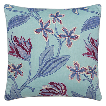 Beulah Aqua Decorative Pillow
