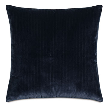 Brock Velvet Decorative Pillow in Indigo