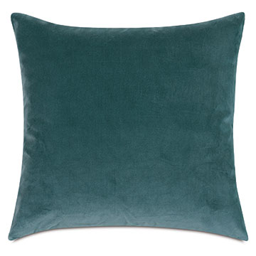 Uma Velvet Decorative Pillow in Teal