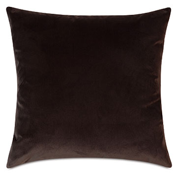 Uma Velvet Decorative Pillow in Brown