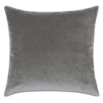 Uma Velvet Decorative Pillow in Gray