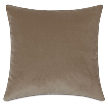 Uma Velvet Decorative Pillow in Khaki