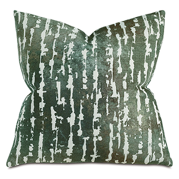 Phylum Chenille Decorative Pillow in Green