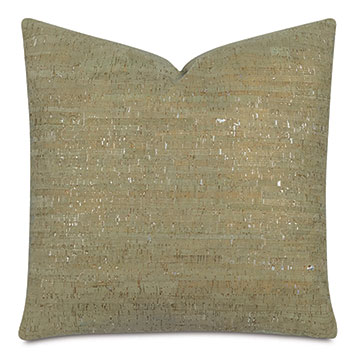 Ilex Cork Decorative Pillow in Green