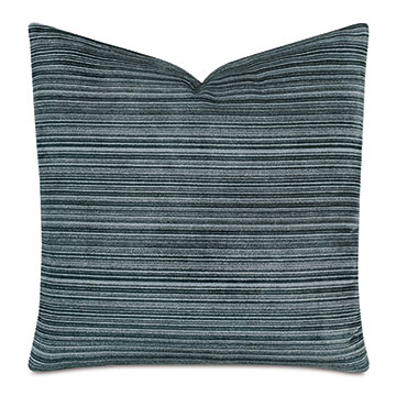 Izzy Striped Decorative Pillow in Teal
