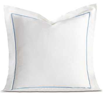 LINEA WHITE/AZURE EURO SHAM