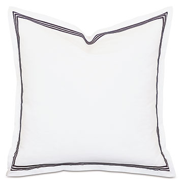 TESSA WHITE/BLACK EURO SHAM