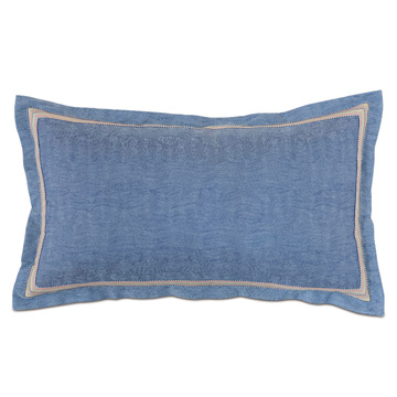 Paloma Woven King Sham in Blue