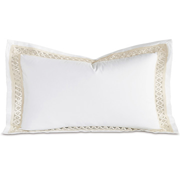 JULIET WHITE/IVORY KING SHAM