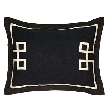 Resort Black Fret Standard Sham
