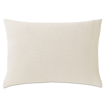 Tegan Matelasse Standard Sham in Ivory