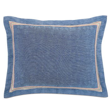 Paloma Woven Standard Sham in Blue