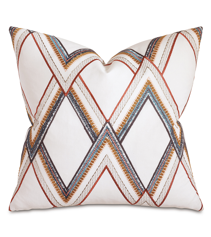 Barrum Zig Zag Decorative Pillow Eastern Accents