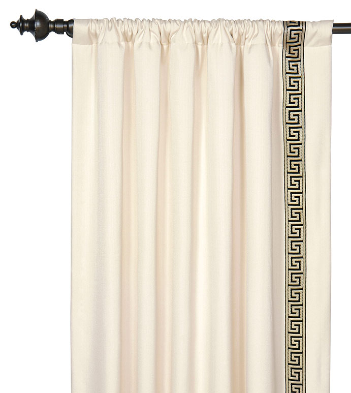 Folly Parchment Curtain Panel Left Eastern Accents