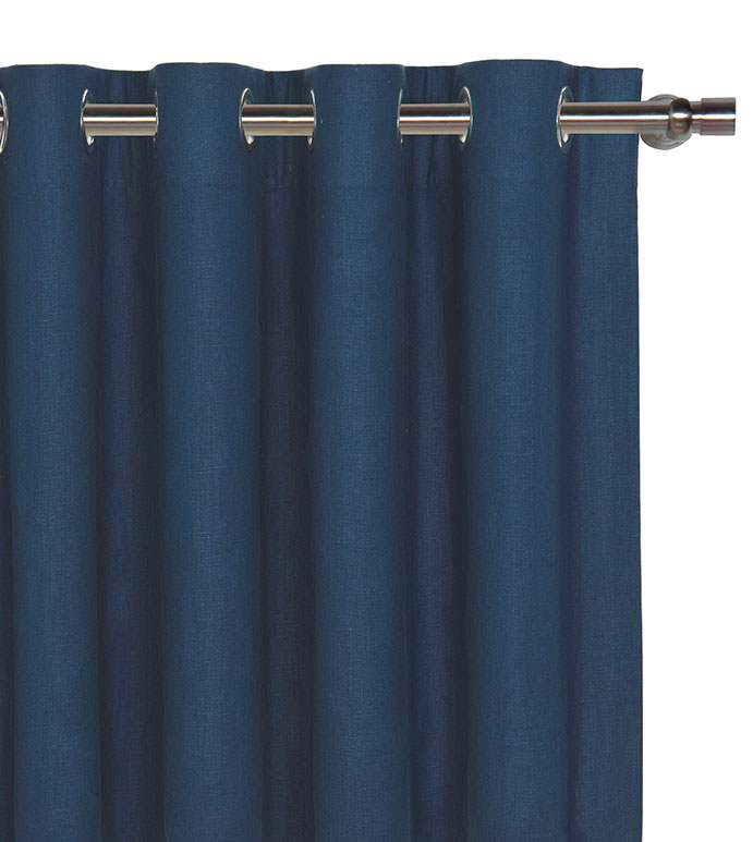indigo blue curtain fabric