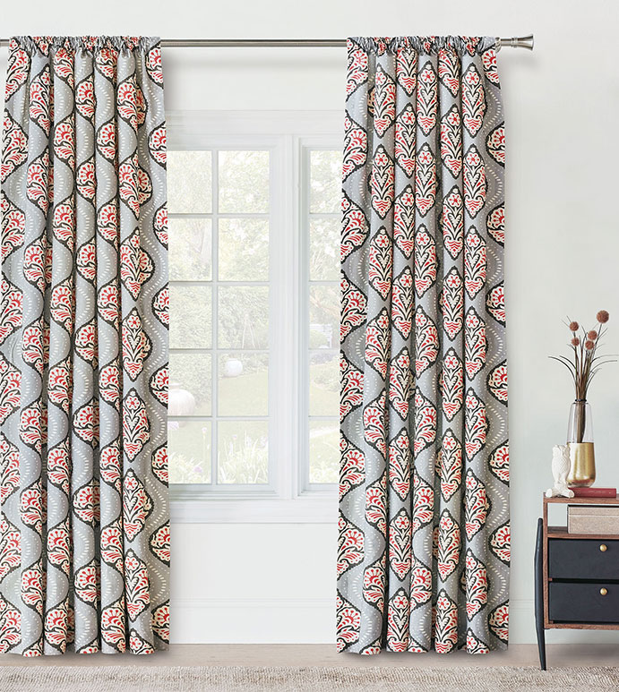 Bowie Ogee Curtain Panel Eastern Accents