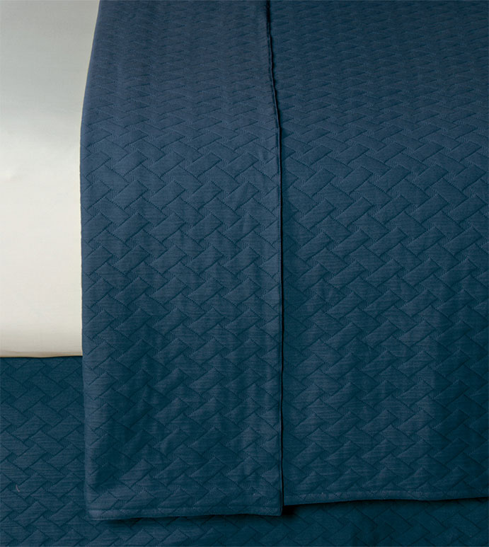 Briseyda Indigo Coverlet Eastern Accents