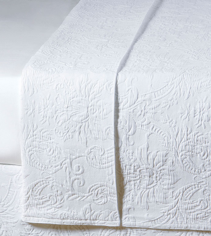 Sandrine White Coverlet Eastern Accents