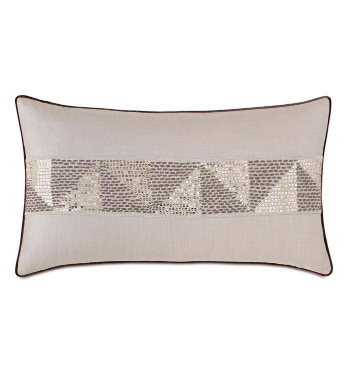 Teryn Sequined Decorative Pillow Eastern Accents