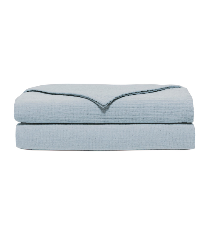 Cisero Matelasse Coverlet In Blue Eastern Accents