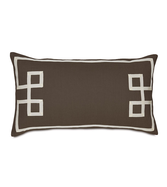 Resort Clay Fret Accent Pillow - ,