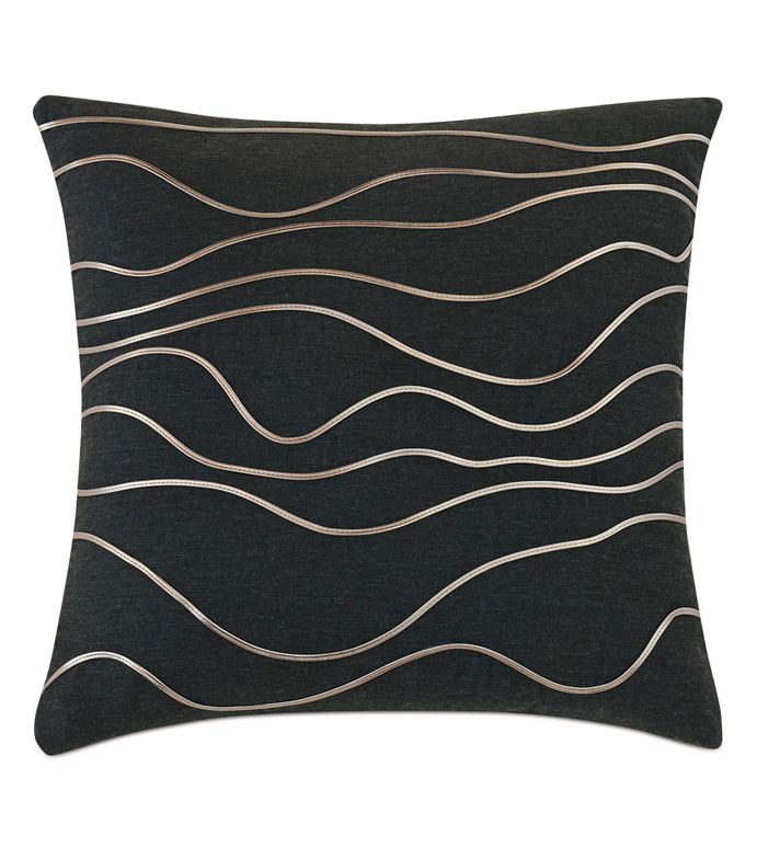 Banks Abstract Decorative Pillow In Black Eastern Accents Banks Abstract Decorative Pillow In Black Accent Throw Eastern Accents