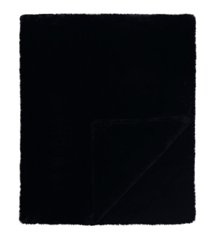 FUR ONYX THROW