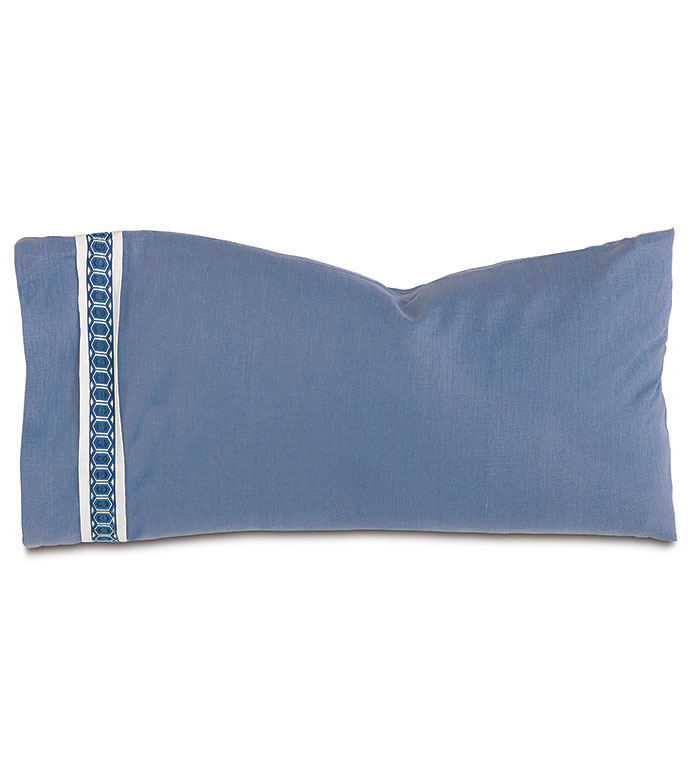 Indigo King Sham (Left) - ,