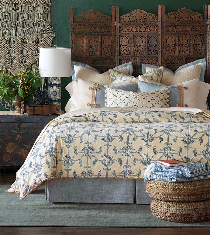 Badu Bedset - COASTAL BEDSET,COASTAL FEMININE,BLUE AND YELLOW BEDSET,BEACH HOUSE BEDSET,LAKE HOUSE BEDSET,TROPICAL BEDSET,CABANA BEDSET,BLUE AND WHITE,CONTEMPORARY,RESORT BEDSET