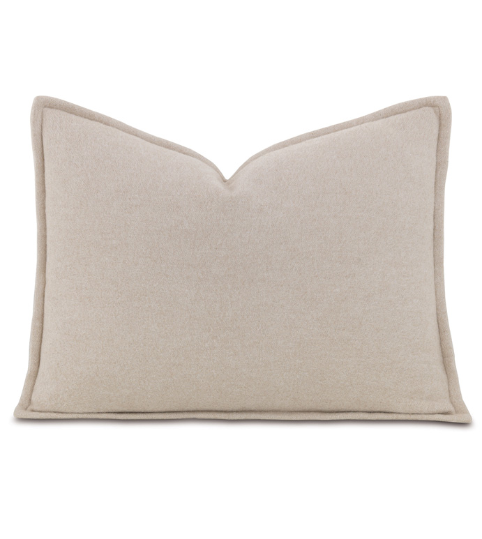 Brera Flannel Boudoir Sham in Bisque - ,