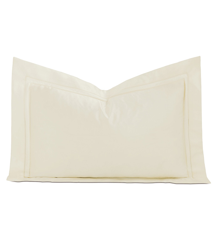 LUSSO IVORY BOUDOIR SHAM - ,