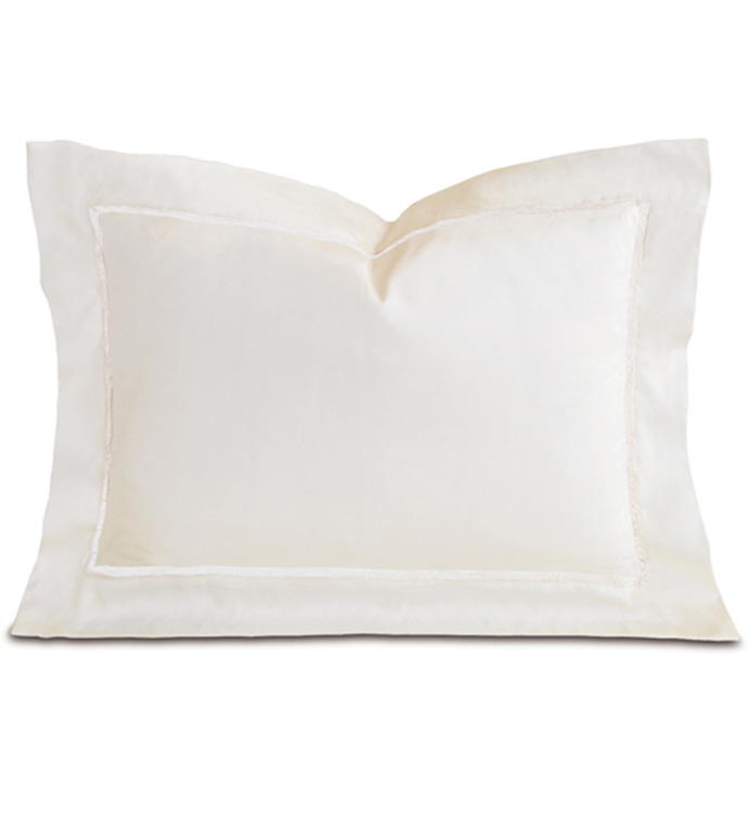 Linea Velvet Ribbon Boudoir In Ivory & White - ,