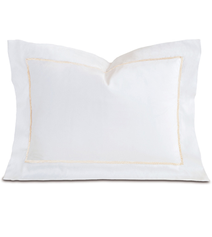 Linea Velvet Ribbon Boudoir In White & Ecru - ,
