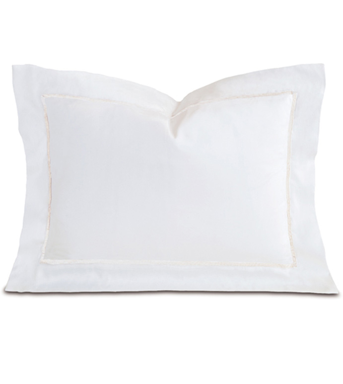 Linea Velvet Ribbon Boudoir In White & White - ,
