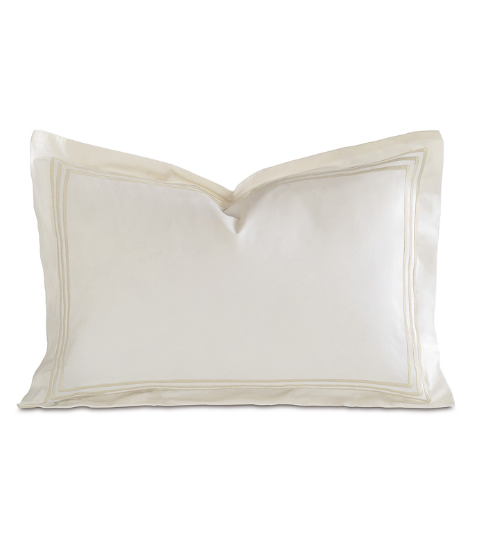 Tessa Ivory/Bisque Boudoir Sham - ,