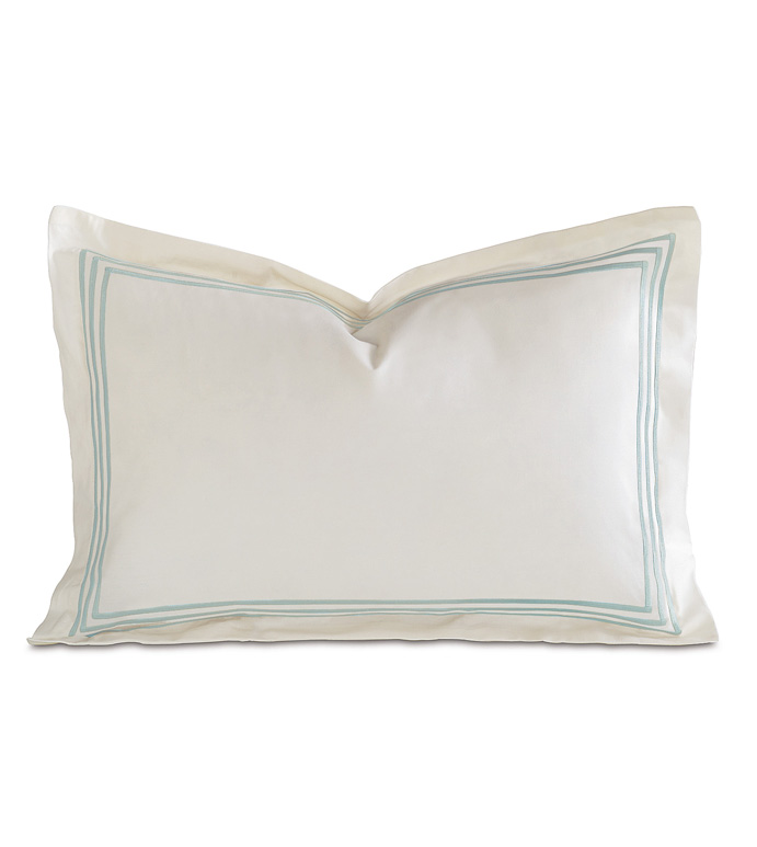 TESSA IVORY/LAKE BOUDOIR SHAM - ,