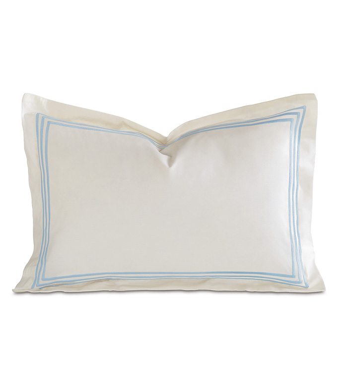 TESSA IVORY/SKY BOUDOIR SHAM - ,