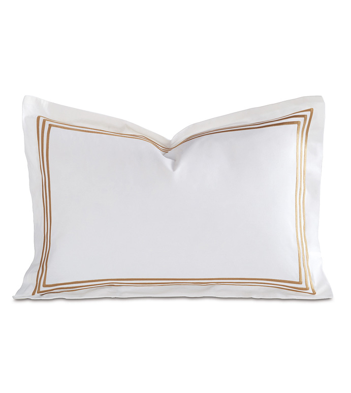 TESSA WHITE/ANTIQUE BOUDOIR SHAM - ,