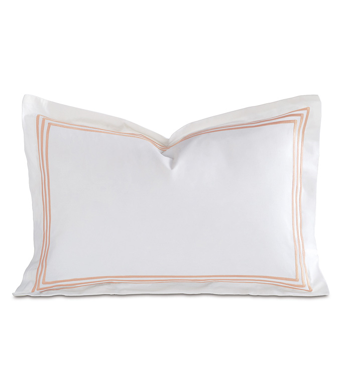 Tessa White/Blush Boudoir Sham - ,