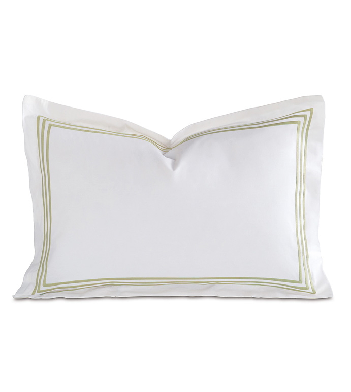 TESSA WHITE/PEAR BOUDOIR SHAM - ,