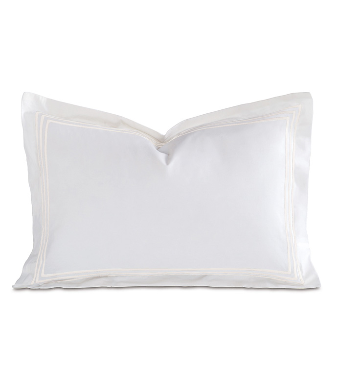 TESSA WHITE/WHITE BOUDOIR SHAM - ,